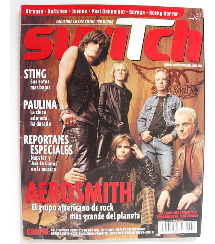 Gusanobass Revista Switch 53 Aerosmith Sting Nirvana Deftone