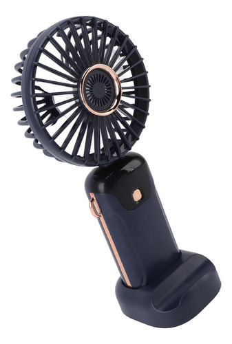 Ventilador Portátil Recargable Con Base De Mano Usb 5 Veloci