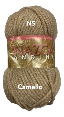 Estambre Nazca Andina 100 Grs 60% Ac 20 Lana 20% Baby Alpaca Color 6803 CAMELLO