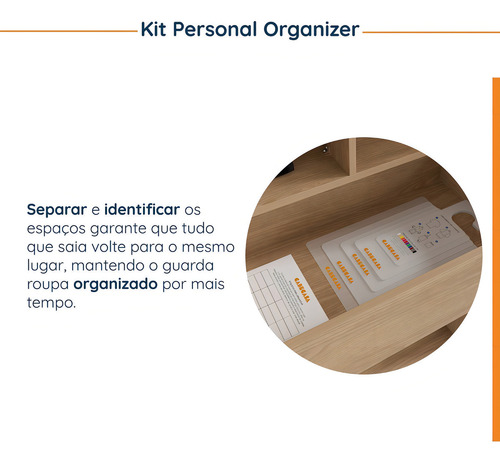Guarda Roupa Modulado Canto 4 Peças Canto Nicho Com 2