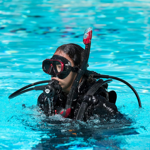 Máscara De Buceo Tusa M-212 Freedom Ceos, Color Negro/negro