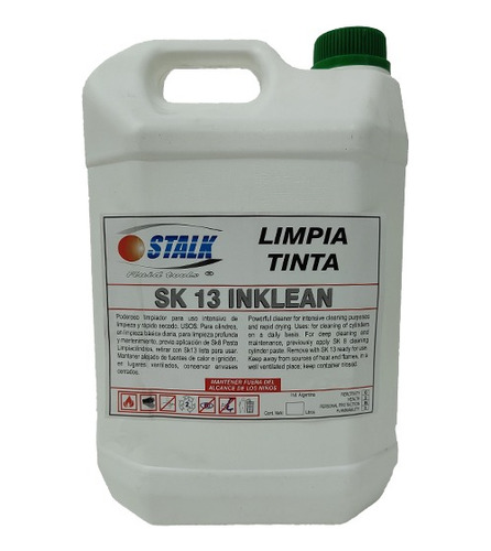 Limpiador Para Cilindros Sk13 Maquinas Offset Stalk X 5l