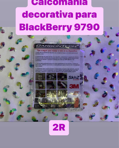 2.30 Calcomanía Decorativa Para Blackberry 9790