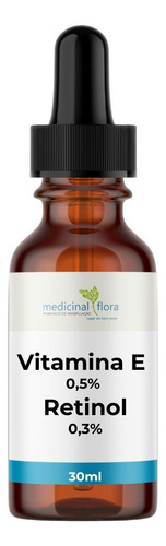 Serúm Vitamina E 0,5% Cm Retinol 0,3% Todo Tipo De Pele 30ml
