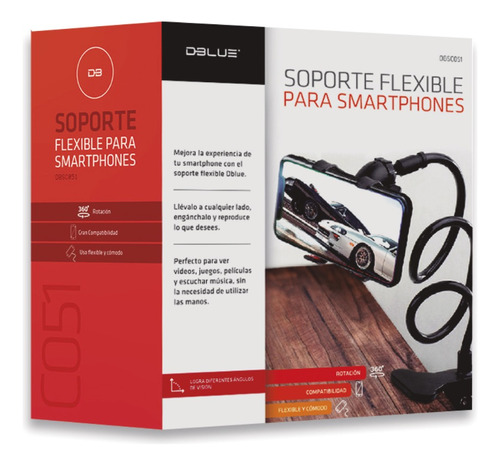 Soporte Porta Celular Flexible Para Cama Mesa /03-dbsc051bk