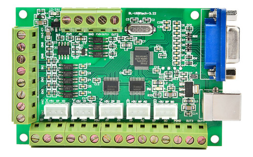 Placa De Interfaz Usb De 5 Ejes Cnc Motion Controller, Verde