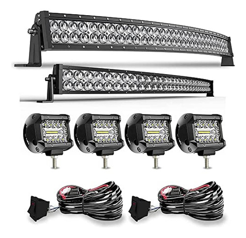 Barra De Luz Led Curvada De Dot 5d 52 Pulgadas 300w32 Pulgad