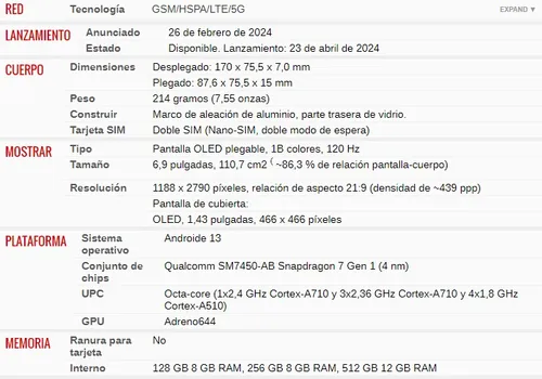 Zte Nubia Flip Dual 2pantallas Oled 2.9k 256gb 8gb S7gen1