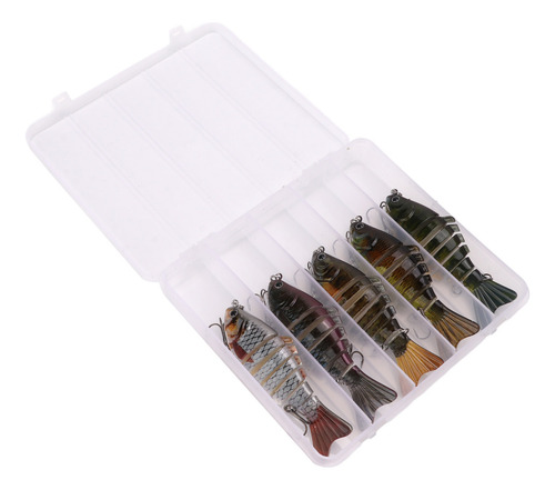 Juego De Señuelos De Pesca Swimbait, Con Múltiples Articulac