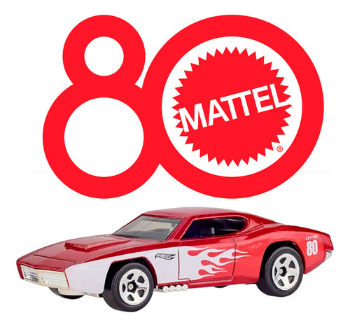 Hot Wheels Die-cast 80 Th Mattel Pack C/05 Carrinhos