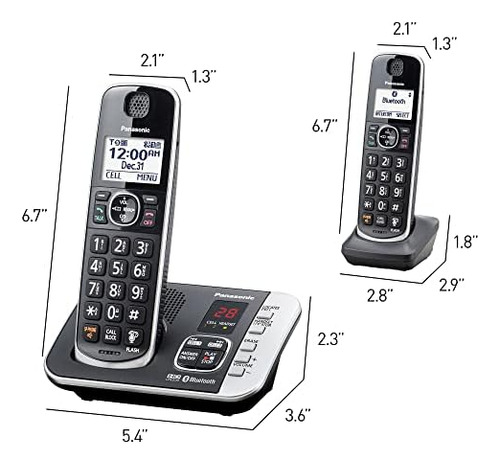 Panasonic Link2cell Bluetooth Dect 6.0 Sistema De Teléfono I