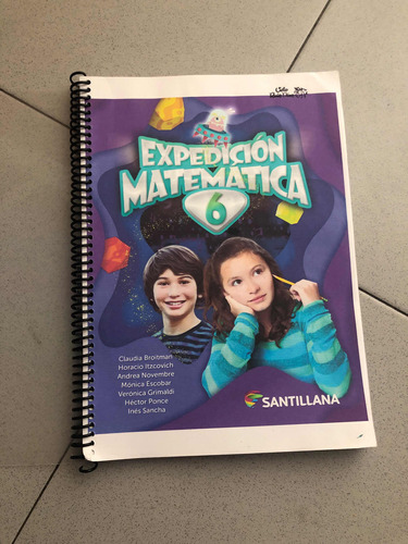 Libro Expedición Matemática 6 Santillana