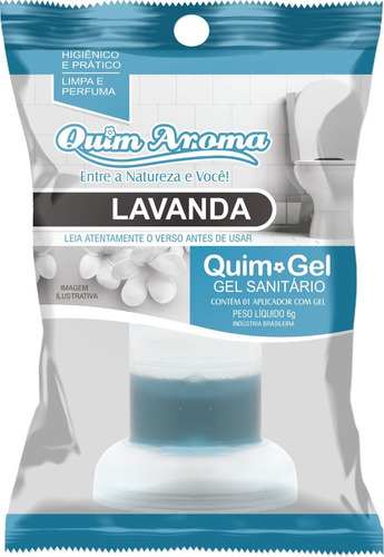  Gel Sanitário Fragrância Lavanda Quim Aroma 1 Unidade