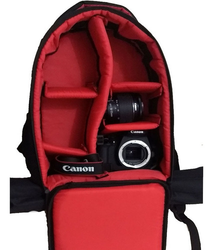 Mochila Canon P/ Camera, Lentes C/ Porta Tripé A36xl14xc24cm