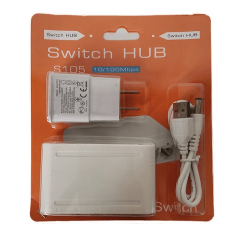 Switch Escritorio Hub Multipuerto Ethernet Rj45 10/100 Mbps 