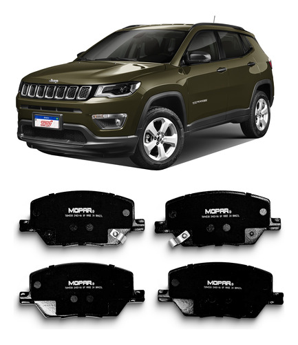 Jogo Pastilha Freio Dianteira Jeep Mopar Compass Sport 2016