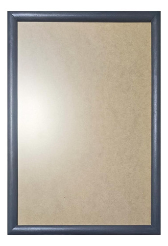 1 Marco De Madera Con Vidrio Anti 50x70cm, Todo Incluido Gris Grafito