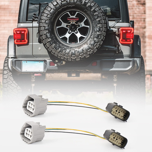 Adaptador Luz Trasera Plug And Play Para Jeep Wrangler Jk 2