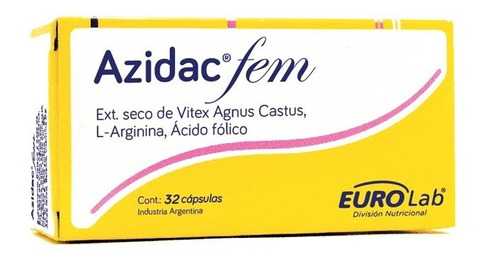 Eurolab Azidac Fem Regula Ciclo Menstrual 32 Capsulas
