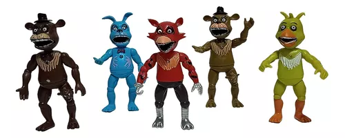 Conjunto de 5 bonecos de ação da FNAF inspirado nos bonecos de