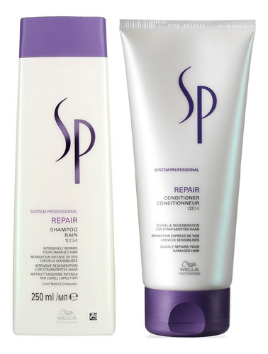 Shampoo Reparador + Acondicionador Wella Sp Repair