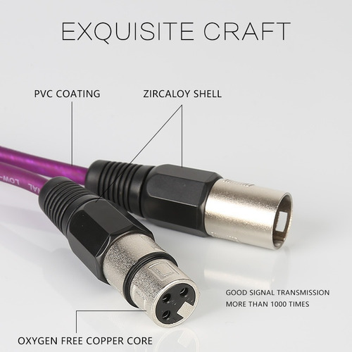 Cable Microfono Balanceado Xlr Macho A Xlr Hembra Blindado