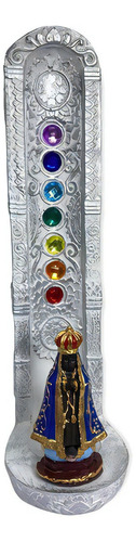 Incensario 7chakras Branco Vertical Aparecida 22cm