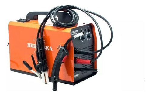 Soldadora Inverter Mig 160 + Mma Nebraska 150amp Nesm06150 Color Naranja Frecuencia 150 A