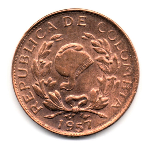 1 Centavo 1957 Sin Circular