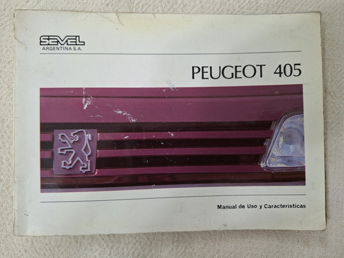 Manual Usuario Y Características Peugeot 405