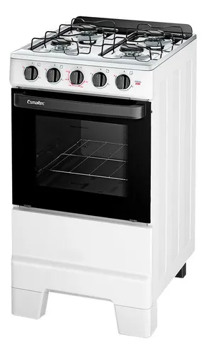 Fogão 4 Bocas Ideal Pop Com Mesa Em Inox Esmaltec - Branco
