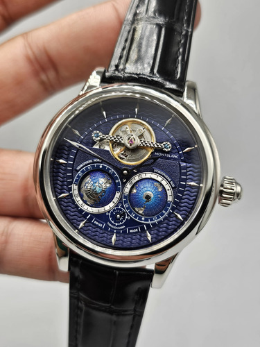 Reloj Mb Vasco Da Gama Mundos Azul/negro Automatico 42mm