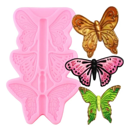 Molde De Silicona Mariposas Para Repostería Fondant