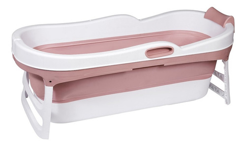 Bañera Plegable Adultos C/ Tapa Felcraft Para Bebe Niños Color Rosa