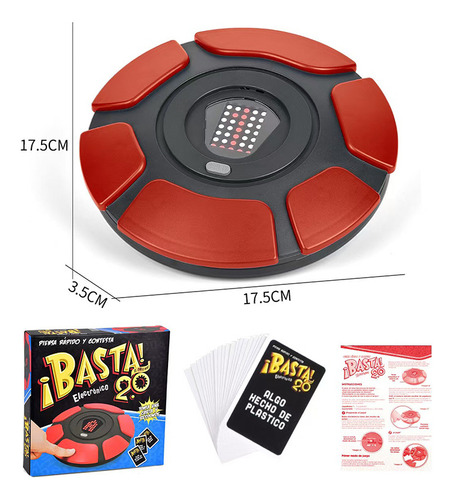 TodosDM Juego De Mesa Basta Versión 2.0 Viral Interactivo Tablero Electrónica En Español, Para Pensar Rápida, Juego De Palabras De Ritmo Rápido, Juego Familiares, Fiestas Y Entretenimiento