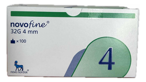Novo Fine Agujas Insulina 4mm