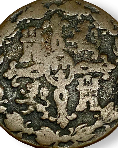 Antigua Moneda Cobre España 8 Maravedis 1833 R. Fernando Vii (Usado)