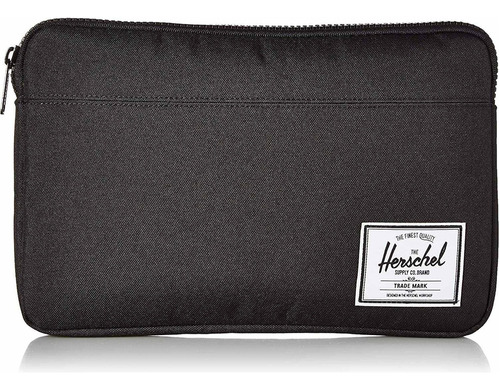 Herschel Anchor Sleeve For Macbook/iPad, Solid Black, 12-inc