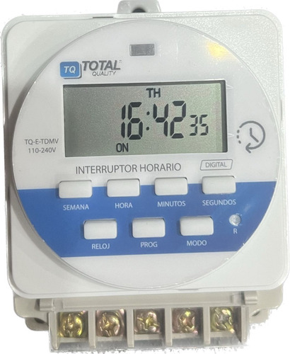 Reloj Programador Horario Digital Multivoltaje 110/220 Vac