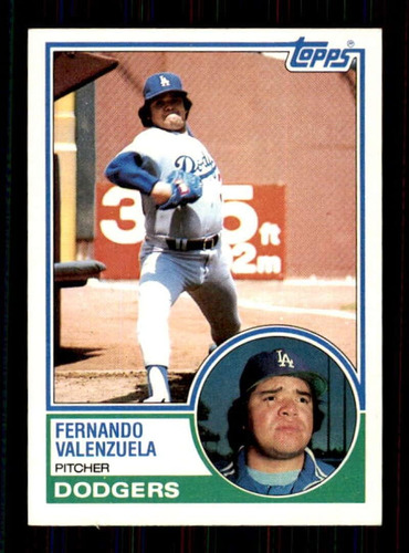 1983 Topps Baseball 40 Fernando Valenzuela Los Ángeles Dodge