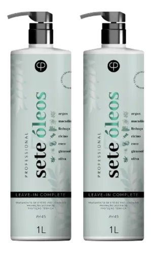 Leave In Feminino 7 Óleos 2x1l Profissional Antifrizz