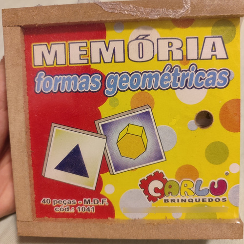 Jogo Da Memória Formas Geométricas Carlu 40pc - Cód 1041