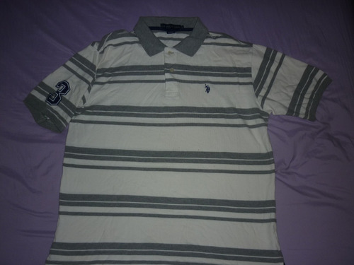 E Chomba Polo Us Polo Assn Talle Xl Pique Rayada Art 73206