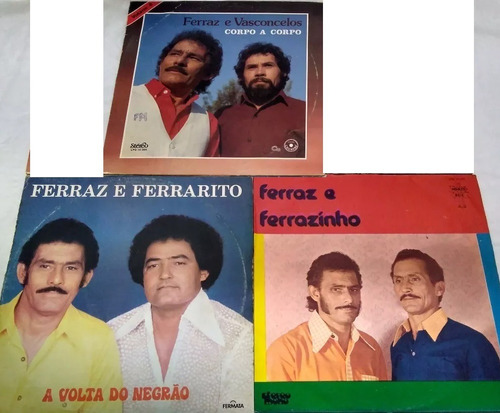 Vinil Lp - Lote 3 Discos - Ferraz E Ferraizinho - Sertanejo