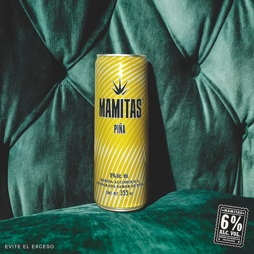 Bebida Alcohólica Preparada Mamitas Piña 355 Ml
