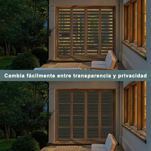 Persianas Enrollables De Cebra Doble Capa Gris 160x180 Cm