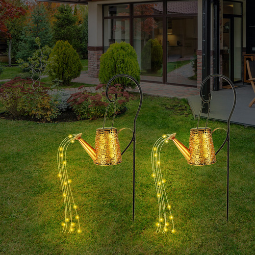 Luces Led Solares Para Regaderas: Decoración De Caminos De J
