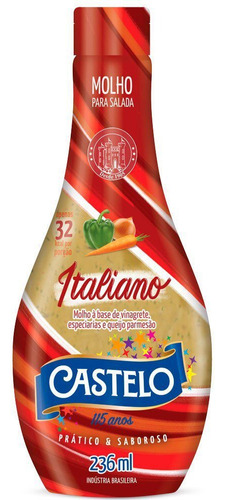 Molho para Salada Italiano Castelo 236ml