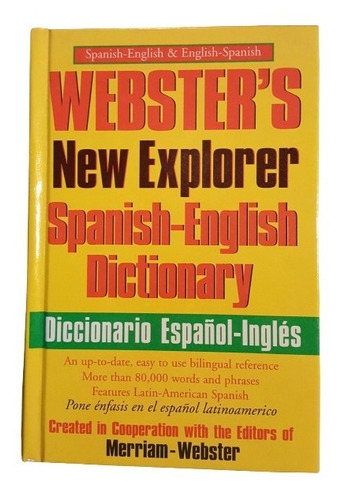 Webster's New Explorer Diccionario Español - Inglés 