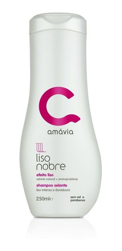 Combo Liso Nobre Amavia Cabelo Alisa Shampoo Cosmético Hair